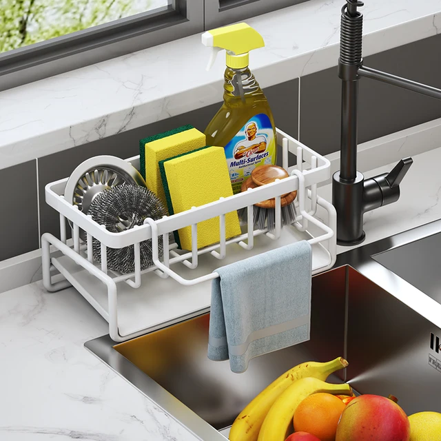 Kitchen Spice Storage Shelf with Drainage Rack 5