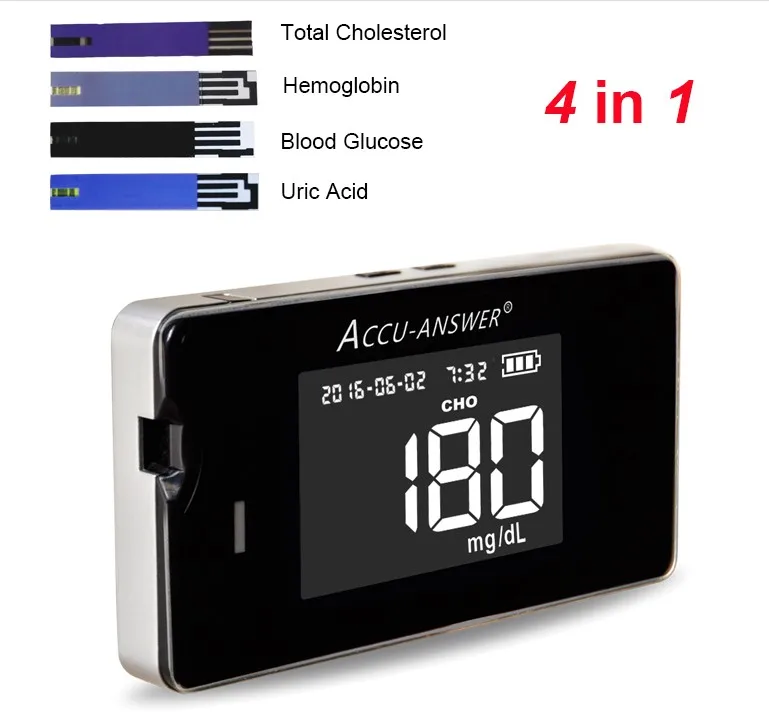 

Factory supply uric acid cholesterol meter glucose meter hemoglobin meter