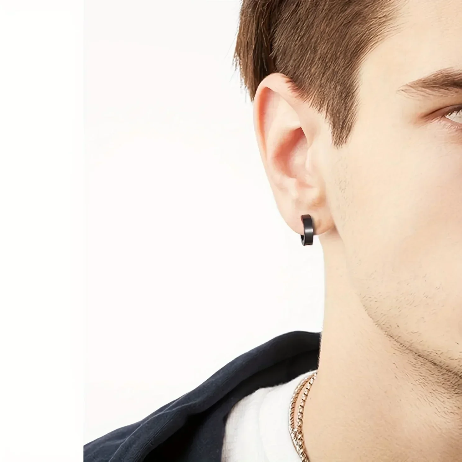 Stud earrings Magnetic earrings Ear accessories 2pcs Punk Mens Strong Magnet Magnetic Ear Stud Set Non Piercing Earrings Fake Cross Earrings Gift for Boyfriend Lover Jewelry