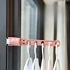 Five Hole Buckle Clothes Drying Rack for Home Use, Balcony, Travel, Portable, Non Punching, Multifunctional Clothes Drying Rack 1