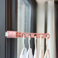 Five Hole Buckle Clothes Drying Rack for Home Use, Balcony, Travel, Portable, Non Punching, Multifunctional Clothes Drying Rack 1