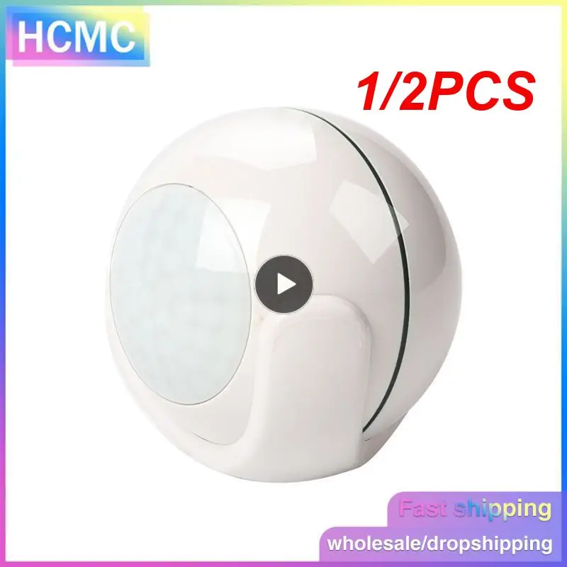 

1/2PCS COOLCAM Smart Home Z-wave PIR Motion Sensor Lux Temperature Detector Home Automation Alarm System Motion Alarm EU 868.4