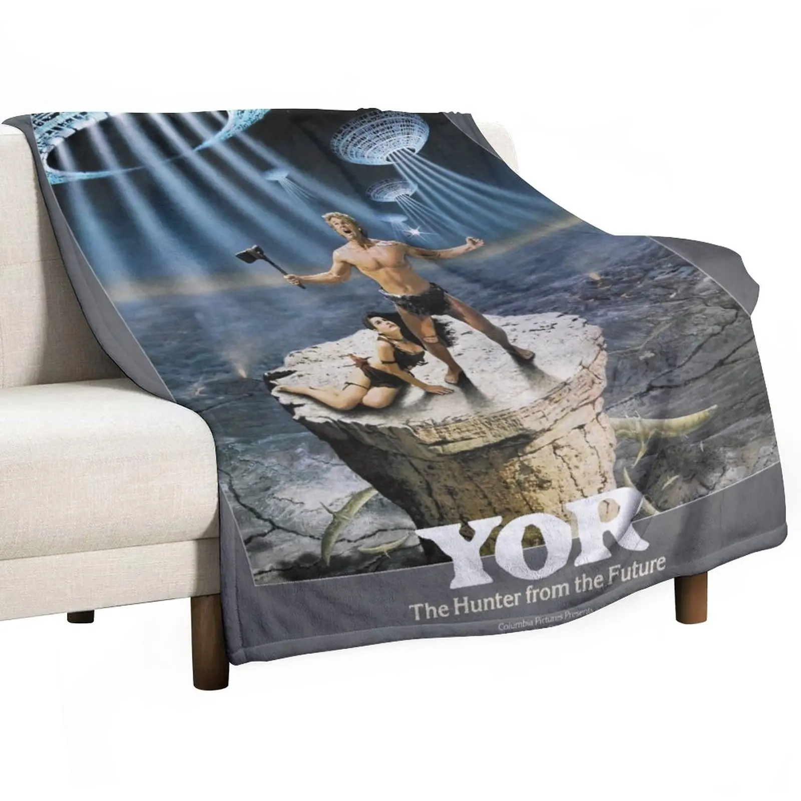 

New Yor: Hunter From The Future Poster Throw Blanket Plaid on the sofa Quilt Furry Blankets