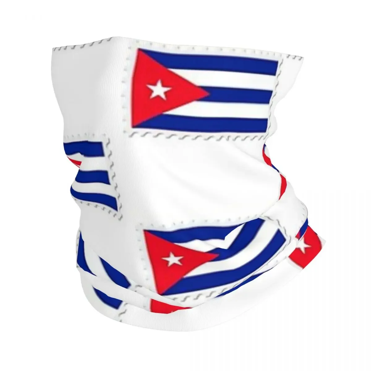 

Cuba Cuban National Flag Bandana Neck Gaiter Printed Magic Scarf Multifunction FaceMask Hiking Fishing For Men Women Adult