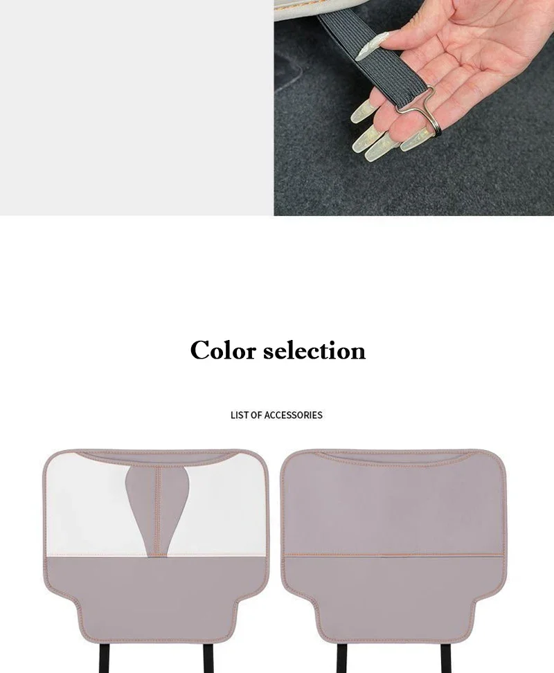 For BYD Yuan Plus Atto 3 2022-2025 Car Seat Back Anti Kick Protector Pad Leather Anti Dirty Protection Mat Interior Accessories