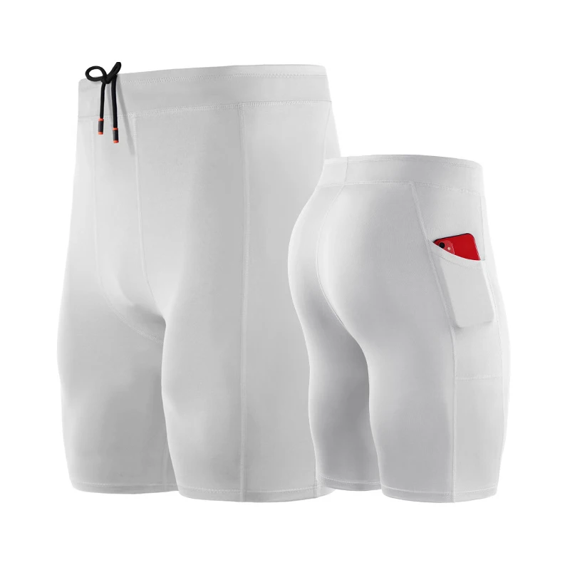 Male Quick Dry Fitness Basketball Shorts Elastic Compression Shorts Sport Running Tights Training Gym Leggings Man Gym Clothing sports shorts sports leggings compression pants