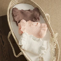 Ma&Baby 0-24Months Newborn Infant Baby Girl Romper Knit Ruffle Warm Long Sleeve Jumpsuit Toddler Fall Spring Clothing 5