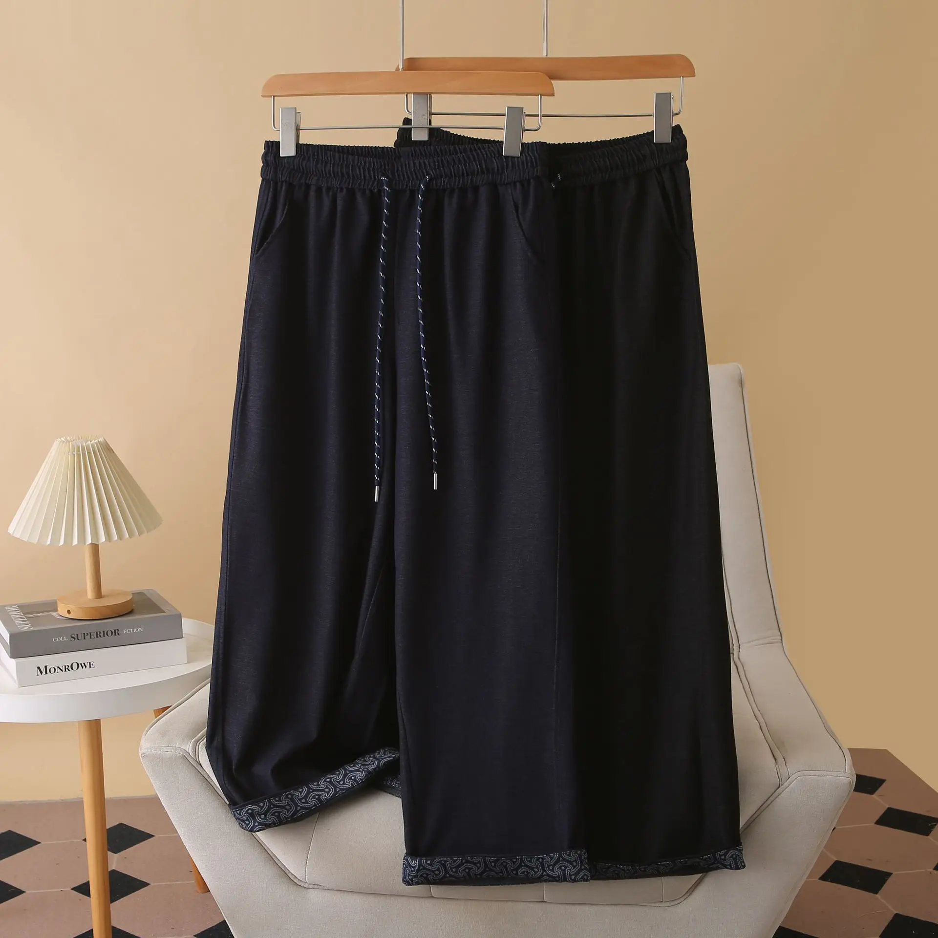 Fashion Plus Size Women's Jeans Autumn New Casual Pants With rolled-up Hem And Patchwork Denim Straight Leg Pants 311