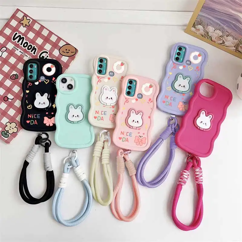 Lucky Day Phone Case Set with Lanyard & Rabbit Stand