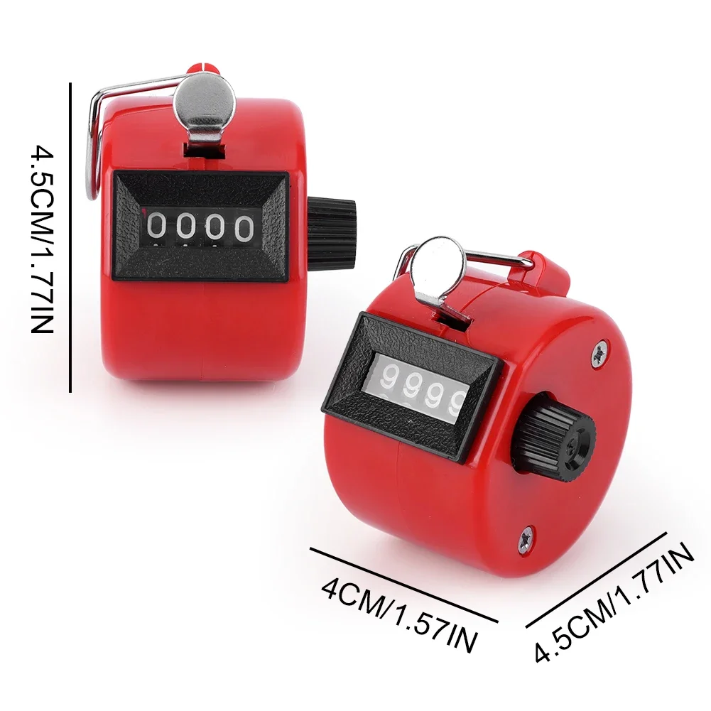 Handheld Tally Counter 4-Digit Number Count Clicker Counter Hand Counter for Counting Knitting Coaching Golf Fishing