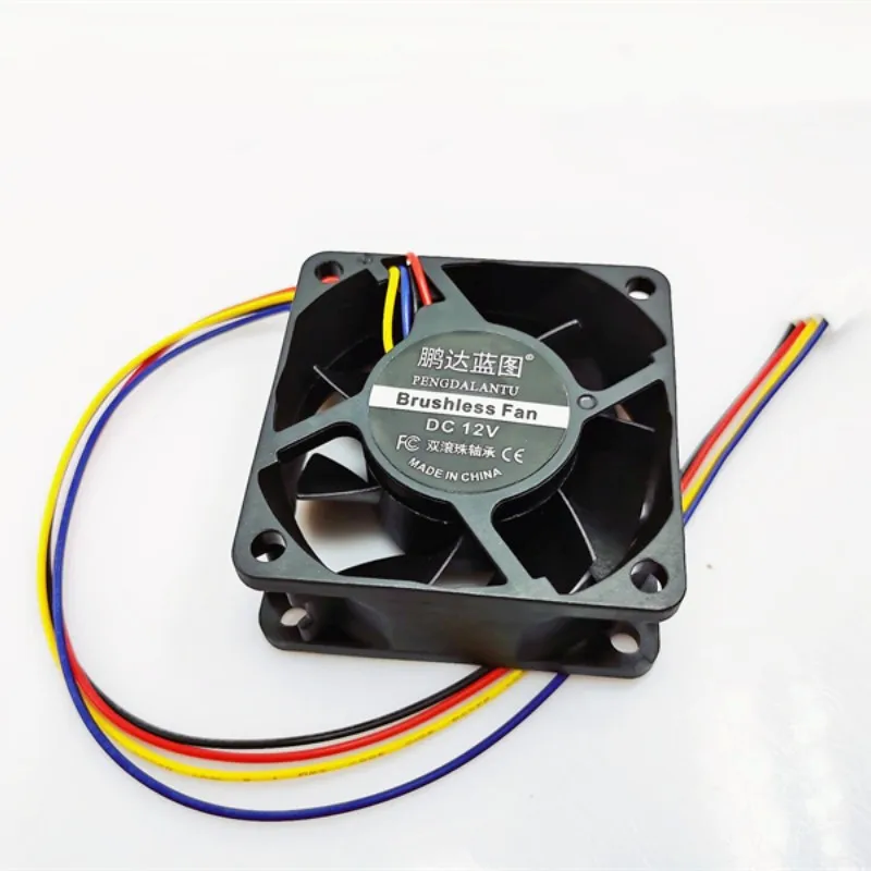 Ventilador da Caixa do Computador Ventilador Cpu 3pin 4pin Pwm Rolamento de Esferas 6025 60x60x25 mm dc 5v 12v 24v Novo - Imagem 4