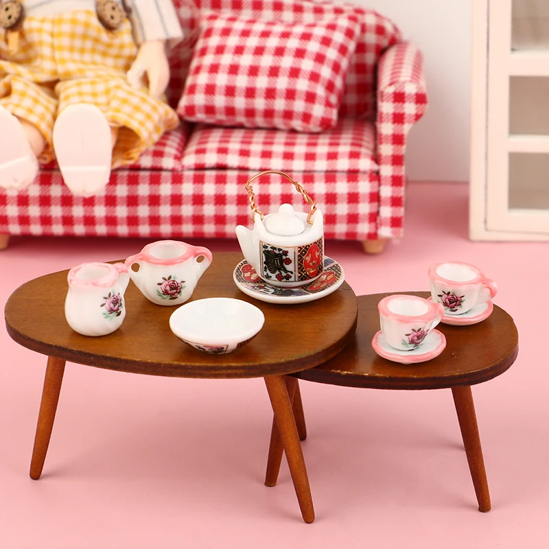 

Doll House Accessories Ceramic Tableware Tea Cup Of Different Colors For Mini Ceramic Pocket Ceramic Model Decoration