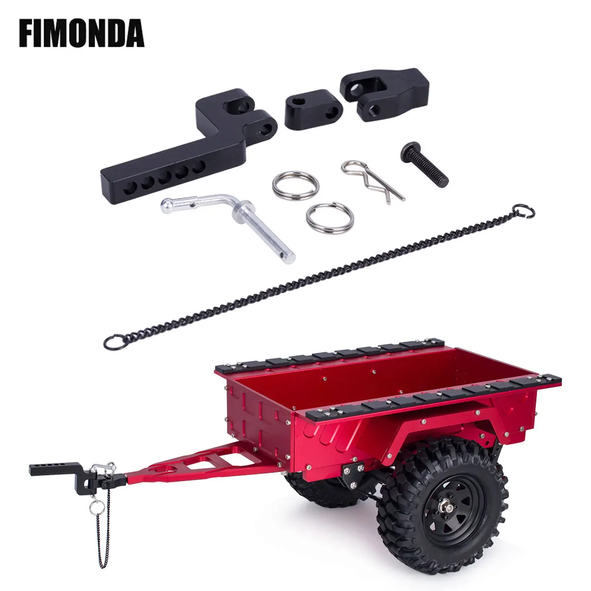 2 Ganci Per Verricello In Metallo E Gancio Di Traino Per Auto Giocattolo Rc Axials Scx10 Trx4~p131225027