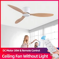 IRALAN Modern Ceiling Fan Without Lights DC Motor 6 Speeds Timing Fans 20CM Low Floor Loft Remote Control Lux&vitae Fan 1