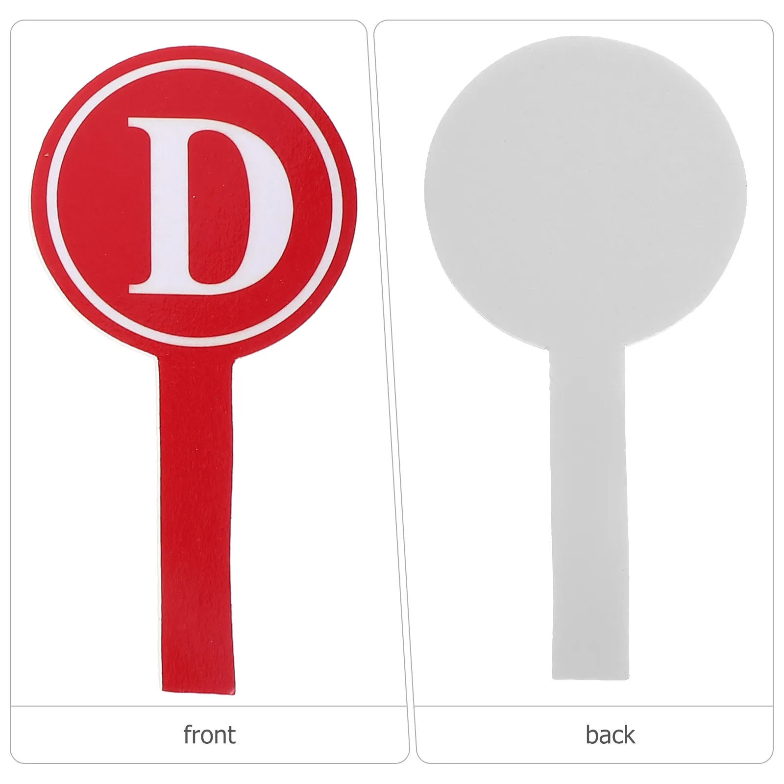 4Pcs 빈 점수판 단면 휴대용 투표판 폼 드라이 지우개 패들 대회용 다목적 화이트보드