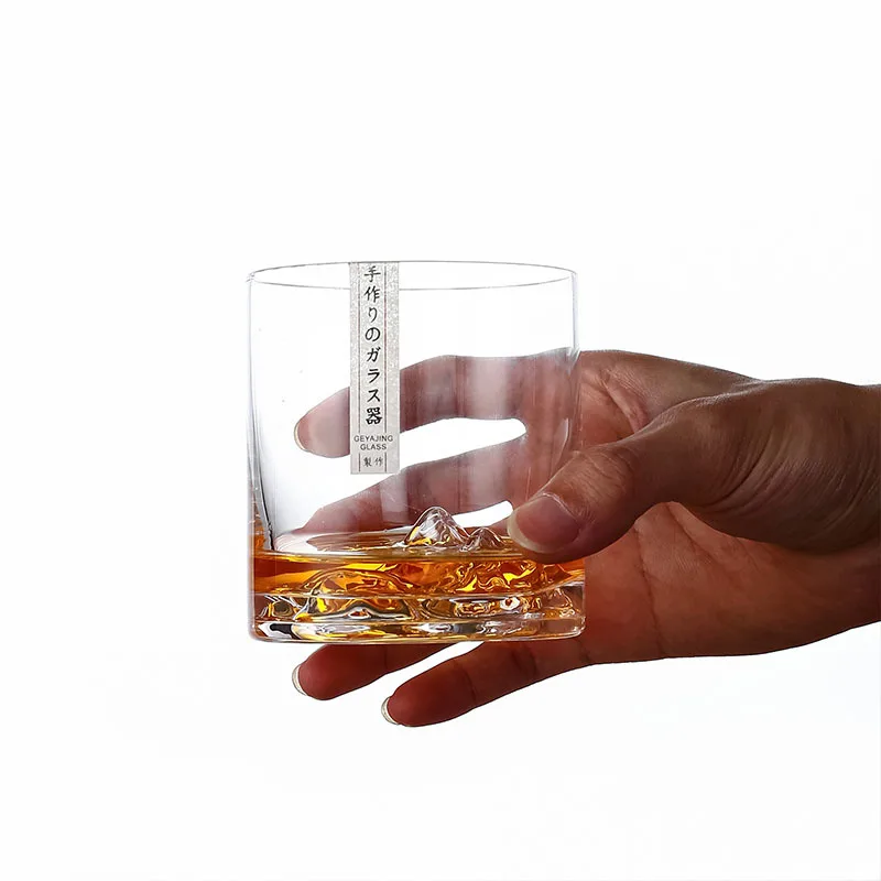 300ml Super Neat Whiskey Glasses Mountain Japan Style Crystal Wine Cup Set Chivas Iceberg Whisky Rock Mug Brandy Tumbler Snifter