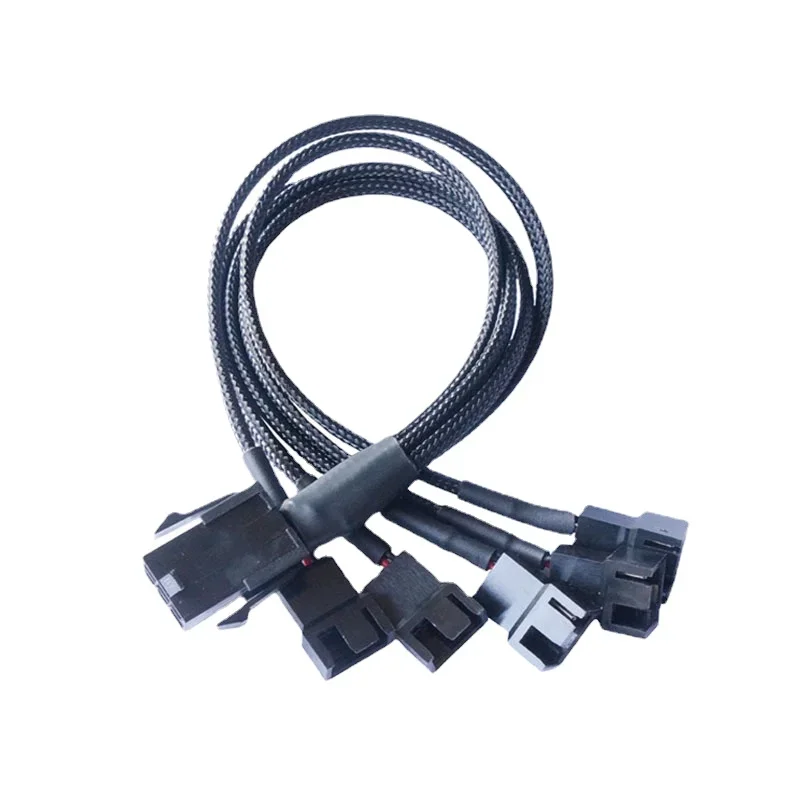 Adattatore Cavo Splitter Da Molex 4 Pin A 3/4 Pin Per Ventola PC - Regolatore Di Velocità 5V, 7V, 12V (Lunghezza 30cm) - 5