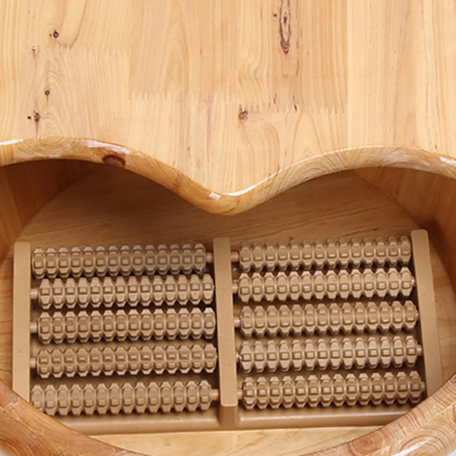 Foot Bath Bucket Foot Basin Wooden Bucket w/ Lid Use For Foot Bath & Massage