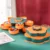 Double layer rotating light luxury fruit tray household multi-functional creative lattice melon seeds candy snack dry fruit box