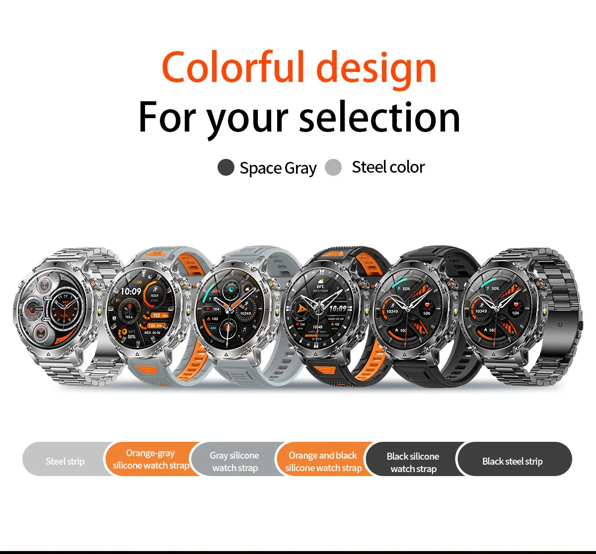 Military Smart Watch For Men Gps Waterproof With Strong Flashlight_voghion.com