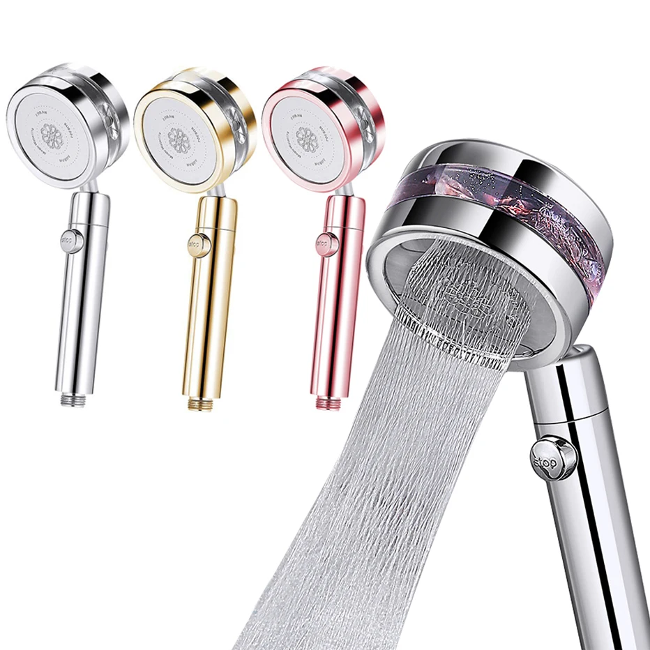 Turbo-High-Pressure-Showerhead-Handheld-with-ON-OFF-Switch-Shower-Head ...