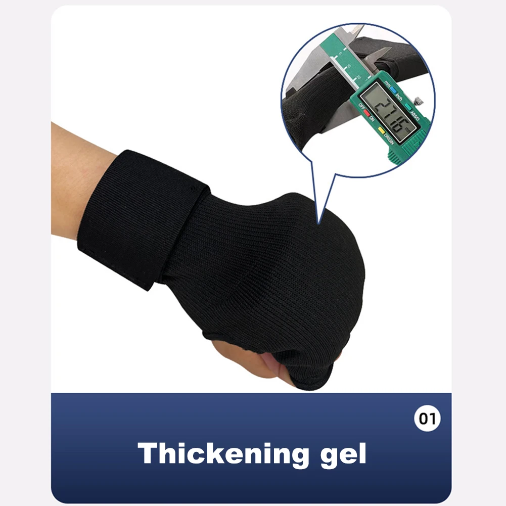Boxing Hand Wrap Inner Gloves Half Finger Gel Boxing Glove for Muay Thai MMA Kickboxing Martial Arts Punching Training Accessori