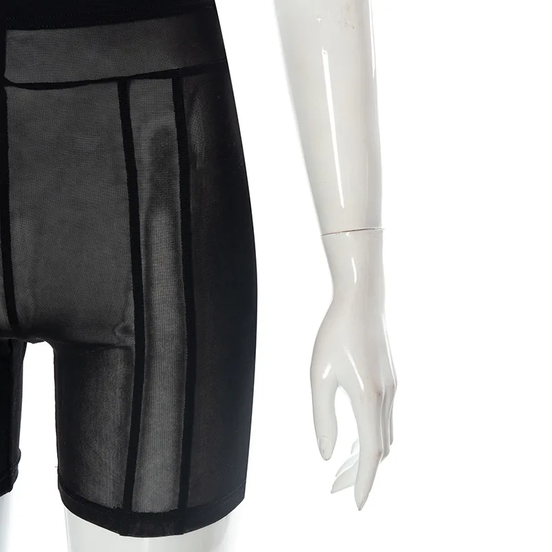 7 Colors Sexy Shorts Mesh See Through Workout Shorts for Women Clothes Summer Black Leggings High Waist Hip Lift Slim Sweatpants