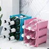 Anti-Fall Stackable Storage Rack Glass Beer Bottle Drink Holder Refrigerator Drawer Beverage Box Can Dispenser Space Saving Tray 2