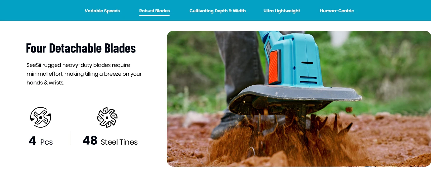 electric tiller for gardening