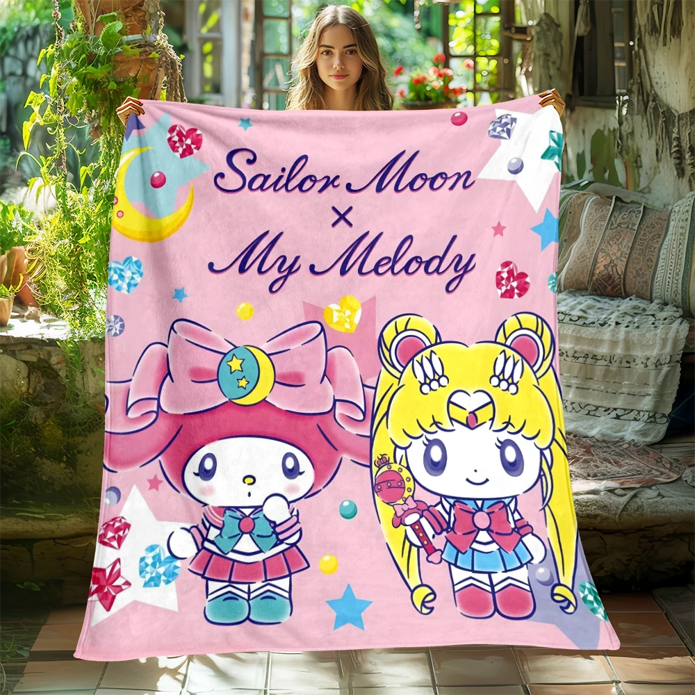 Sanrio Co Branding Blanket Used for Sofas Beds Living Rooms Travel Picnics