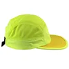 Custom Logo Fluorescent Baseball Caps For Men Women Quick Dry Flat Brim 5 Panel Snapback Hats Adjustable Hip Hop Skateboard Cap 2