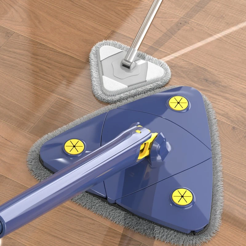 Extended Cleaning Floor Mop Triangle Squeeze Mop 360 Degree Twist Water