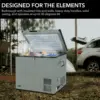 FM-65G 65 Quart Portable Refrigerator and Deep AC 110V/ DC 12V Real Chest Freezer for Car Home Camping and RV with 2