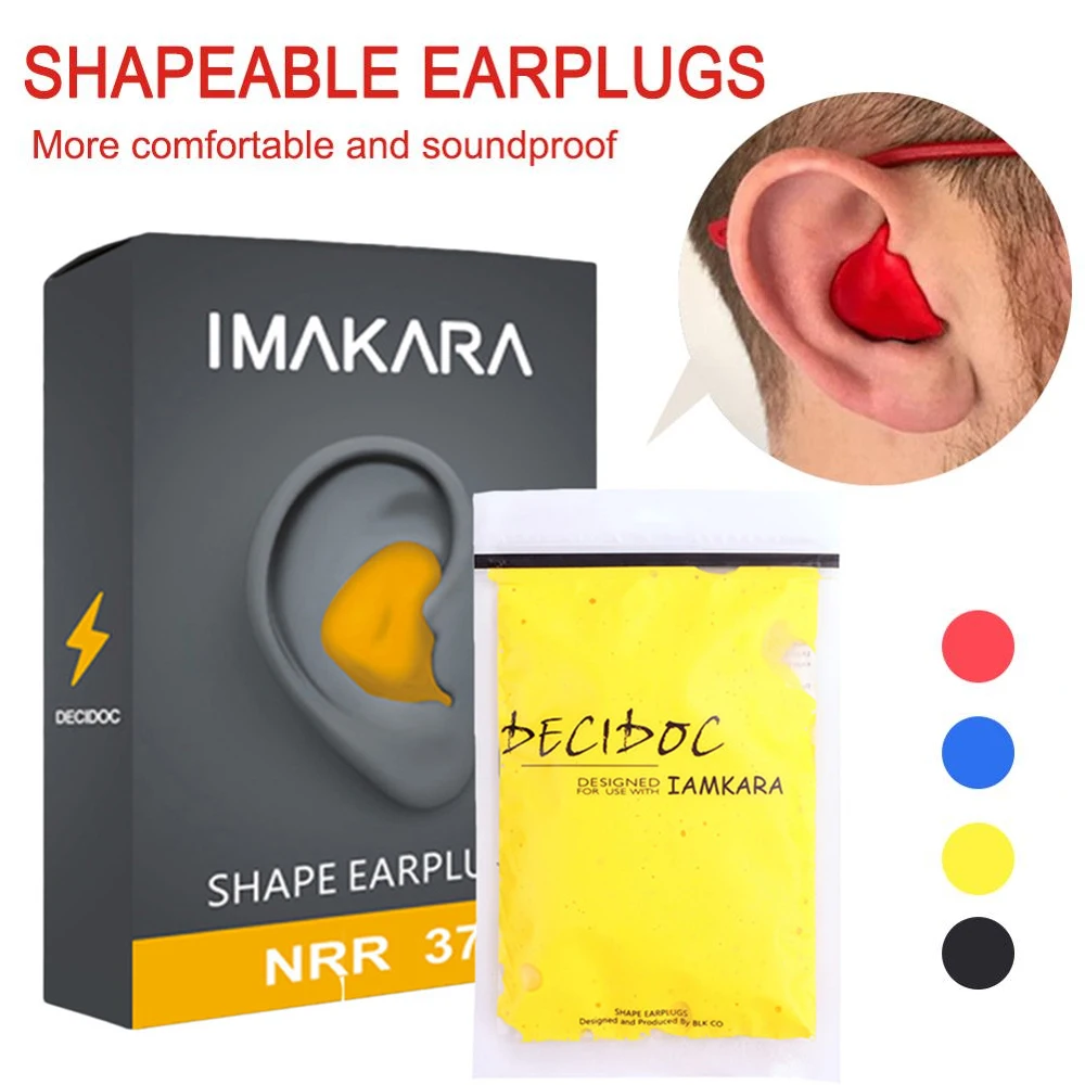 MoldableEarPlugsforSleepingNoiseCancellingPUSealGreatAdults