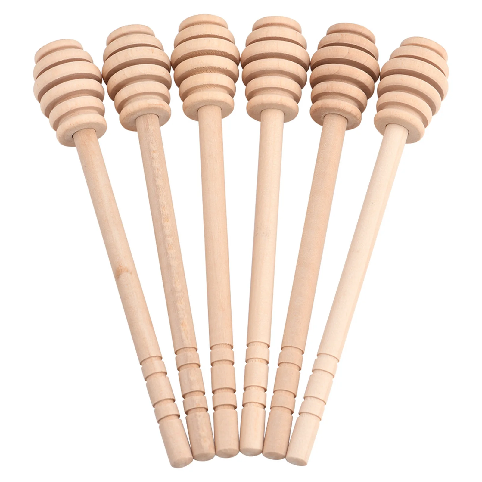 가정용 나무 잼 꿀 디퍼 항아리 분배 수집 교반 막대 스틱, 16cm, 50 개/세트