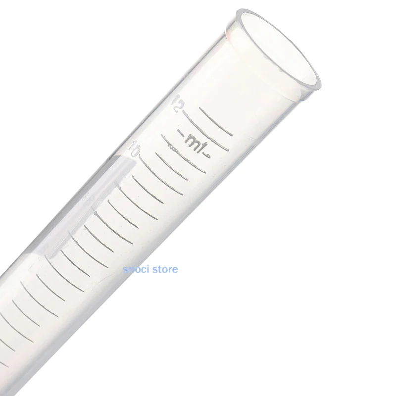 100Pcs Plastic test tube Laboratory Supplies Sample Plastic Centrifuge Tube Test Tube Laboratory Container Lid culture tube 12ml