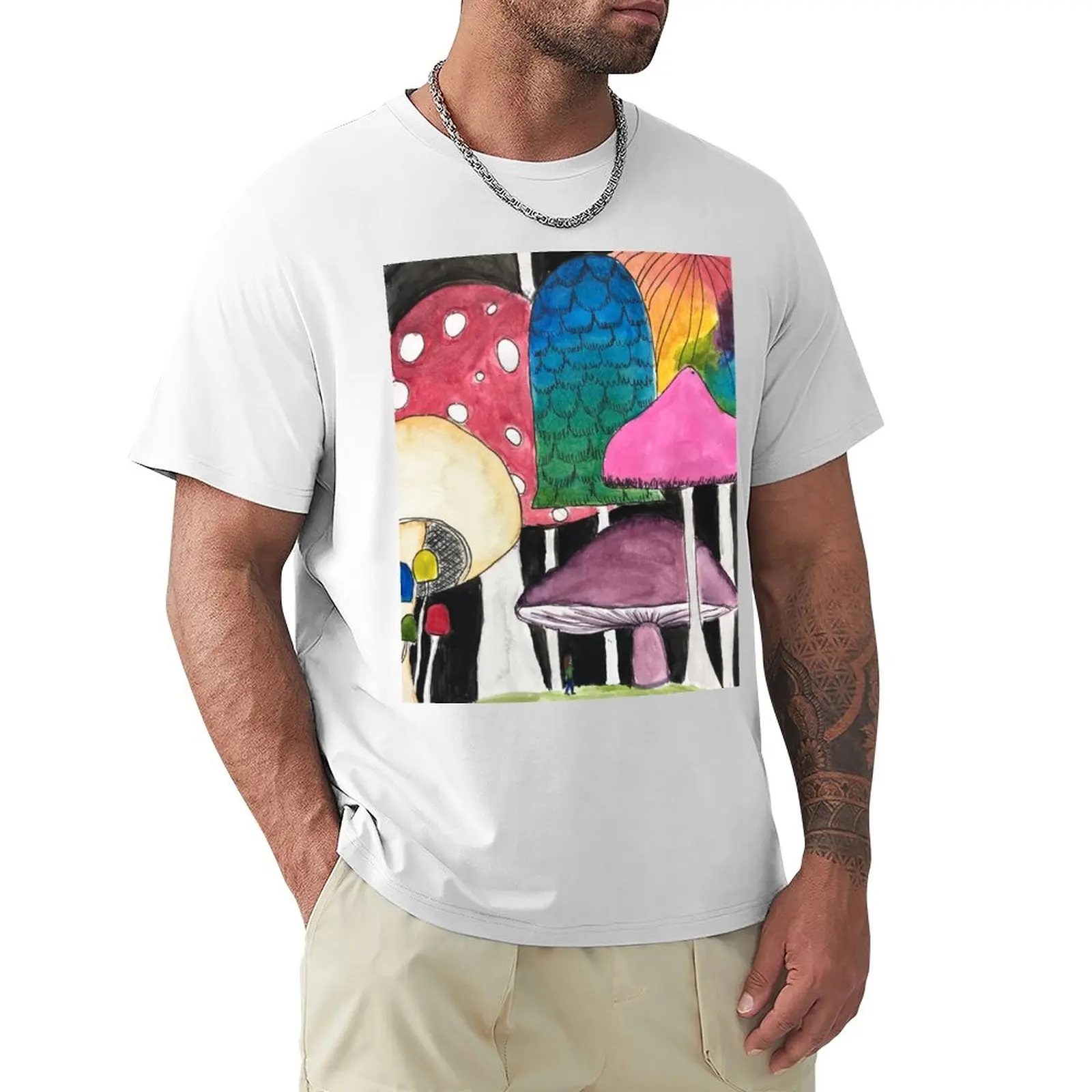 

Mushroom Forest T-Shirt cute tops vintage mens graphic t-shirts
