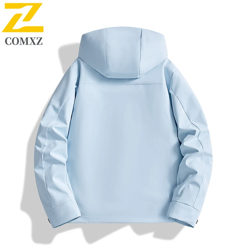 COMXZ Thickened Outdoor Casual Men Jacket Mountaineering Wind Resistant Warm Parka Urban Street Cozy Light Winter New Apparel