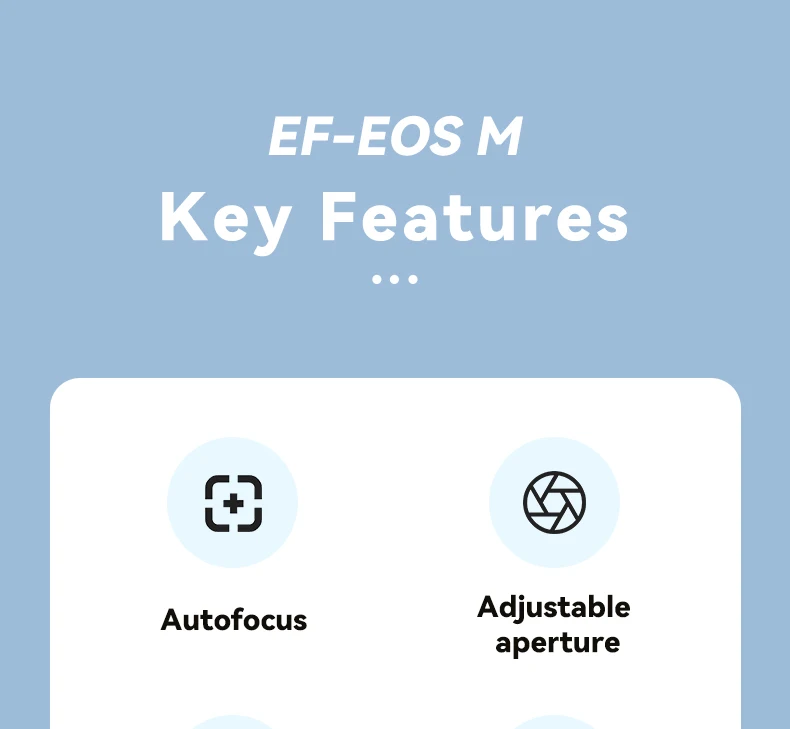 7artisans EF-EOS M Lens Adapter Ring Auto Focus Lens Mount Compatible with EF/E