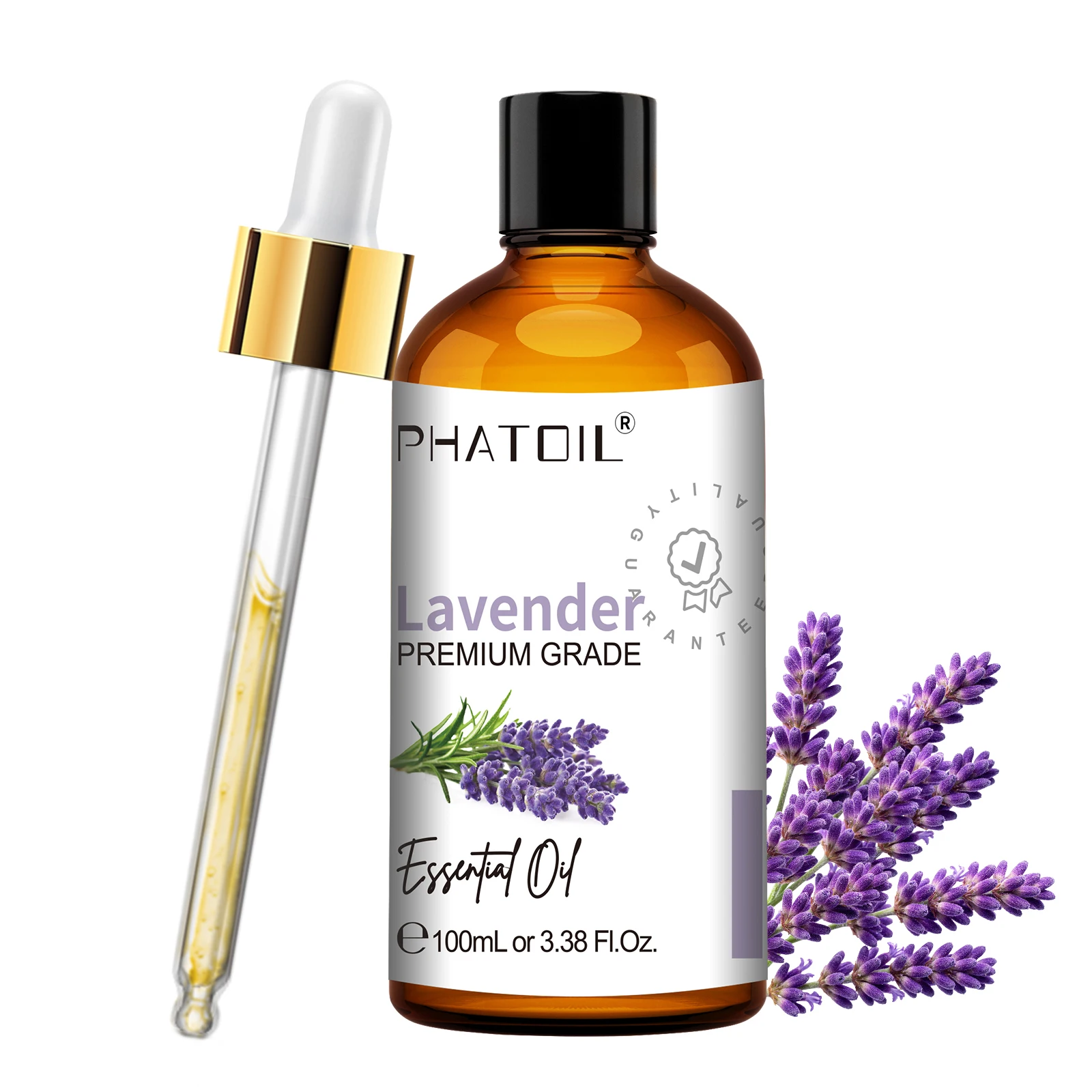 PHATOIL 100ml שמן אתרי טהור למפזר אקליפטוס מנטה וניל עץ התה ילאנג ברגמוט שמן אתרי ארומתרפיה