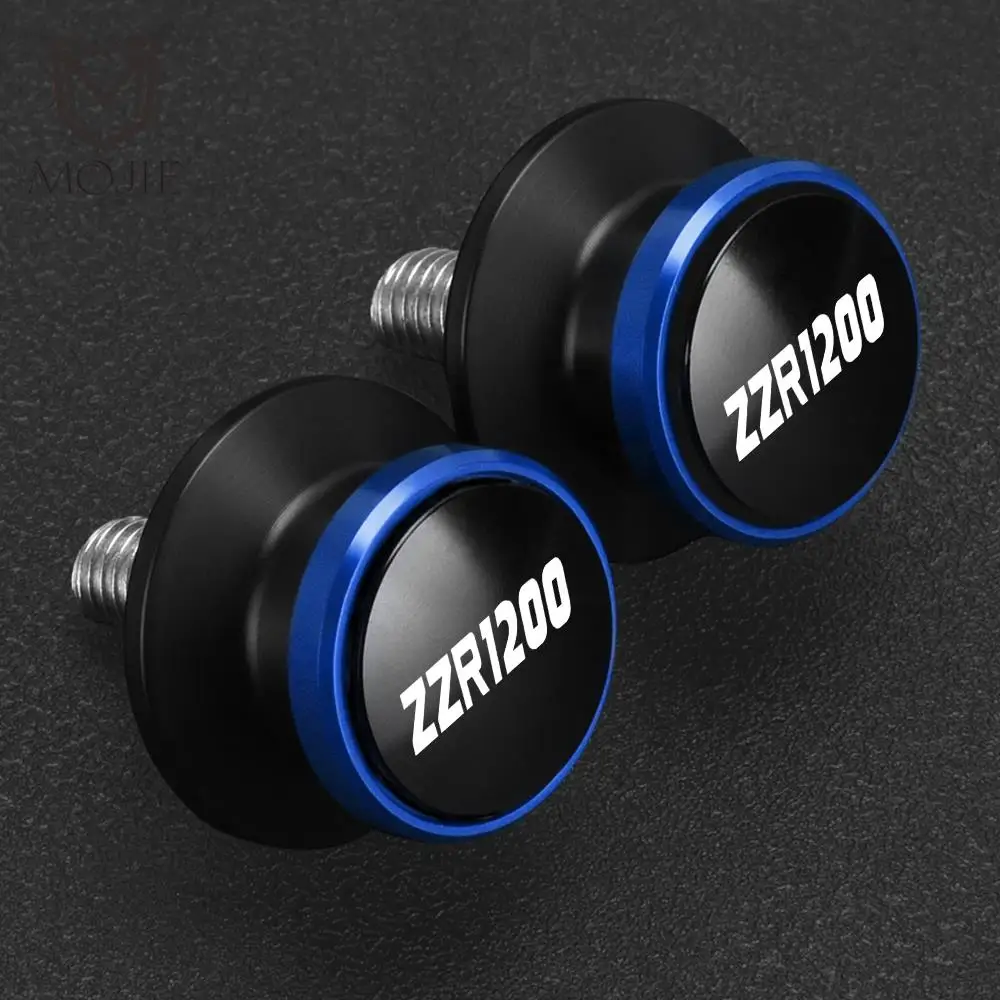 

Motorcycles Accessories For KAWASAKI ZZR1200 ZZR 1200 2002 2003 2004 2005 8MM Alumiunm Swingarm Spools Rear Stand Screws Sliders
