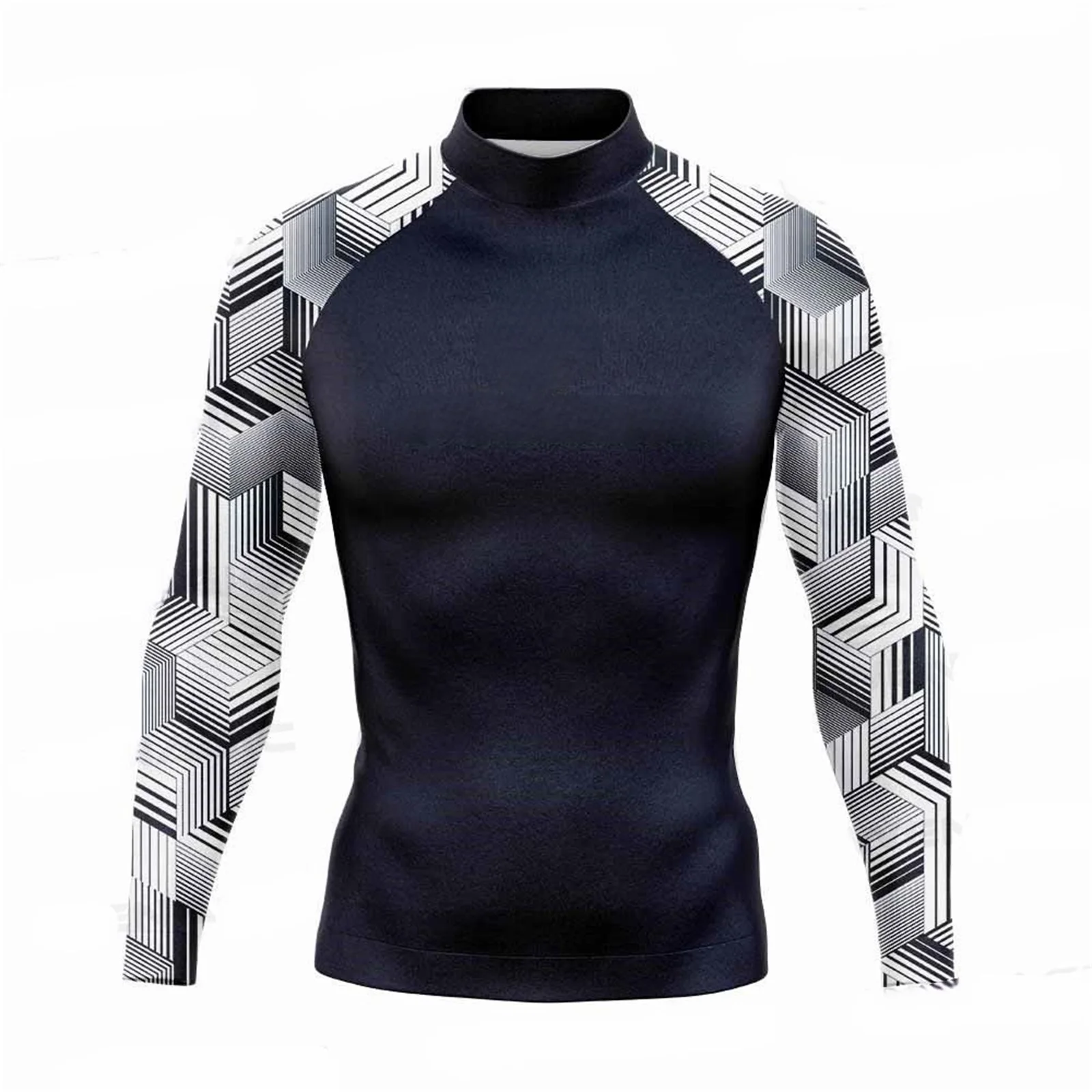 Men Long Sleeve Swim Shirts Rashguard UV Protection Athletic Workout Running Hiking T-Shirt Swimwear sports shirt men rashguard