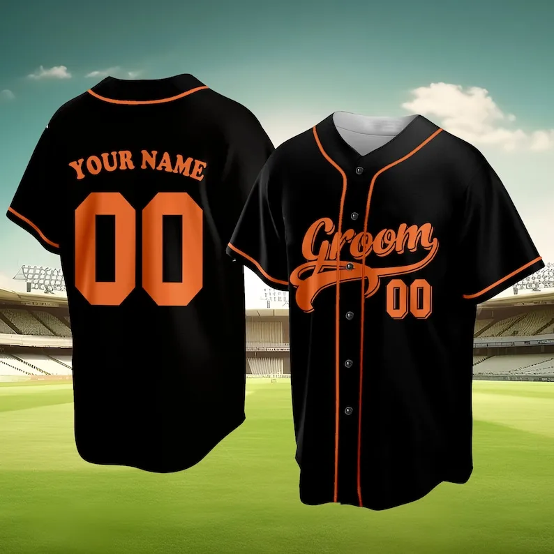 Personalized Groom And Bride Baseball Jersey, Matching Couple Jersey Baseball Jersey For Engagement, Married Couple