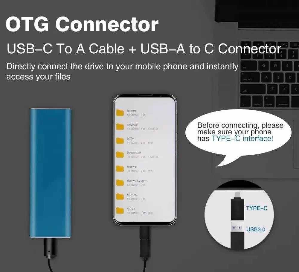  ޴ SSD 뷮 USB C Ÿ ̽, Ʈ ũž ޴   ϵ ̺ ϵ ũ, 16TB