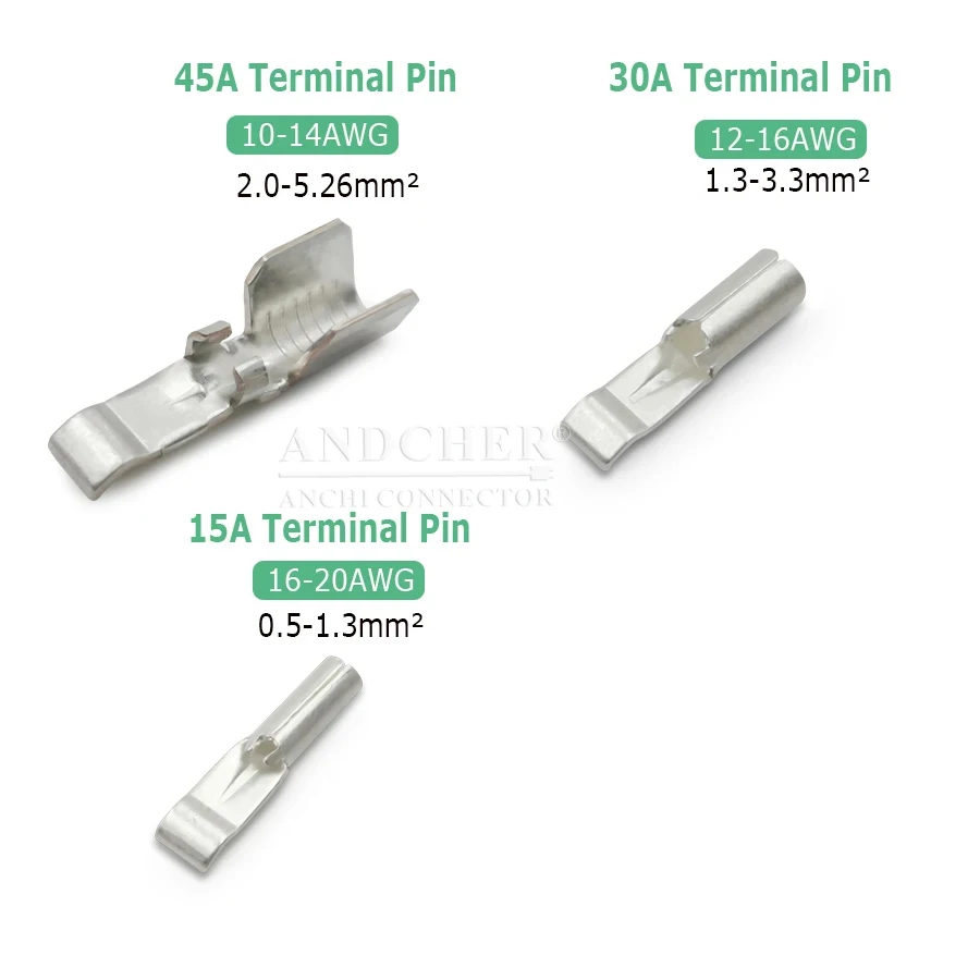 Voor Anderson Connectors, 10 Pairs Rood Zwart 30 Amp 600V met Draad