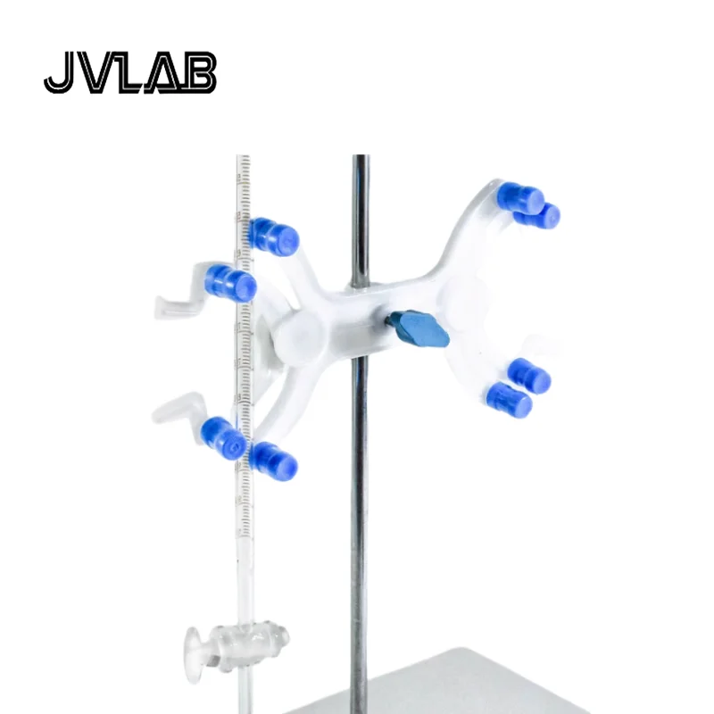 Laboratory Double-Buret Clamp Plastic Burette Clip Holder Beaker Clip