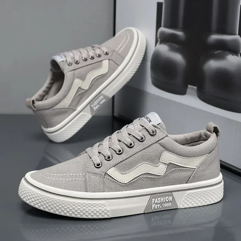 Trendy Men Canvas Shoes Breathable Mens Casual Shoes 2025 New Non-slip Male Sneakers Sport Skateboard Shoes Zapatillas De Hombre 4