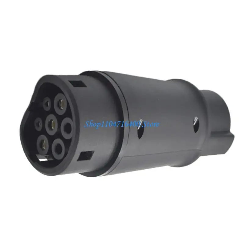 y1gd Langlebiger, stabiler amerikanischer zu europäischer Standard-Ladepistole, neuer Energie-Elektroauto-Adapter, wasserdicht – Detail 1
