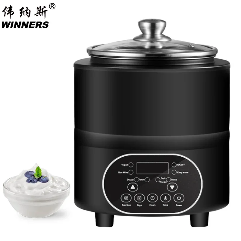 Yogurt Maker With Adjustable Temperature & Time Control-Greek Yogurt Machine With 1 Yoghurt