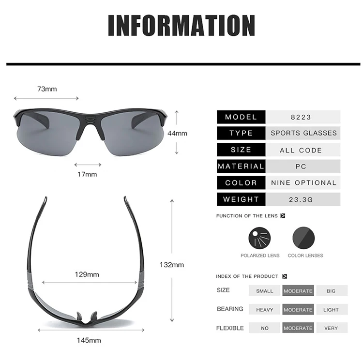 Description Picture 2 of itemNight Vision Hunting Paintball Glasses Explosion Proof Airsoft Shooting Goggles Outdoor Fishing Hiking Running Eyewear